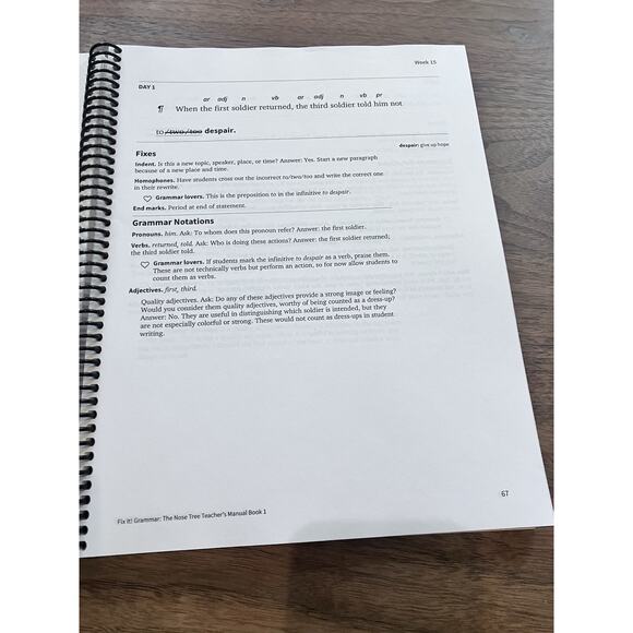 Fix It! Grammar: the Nose Tree, Teacher's Manual Book Level 1 by Pamela White... - Picture 3 of 4